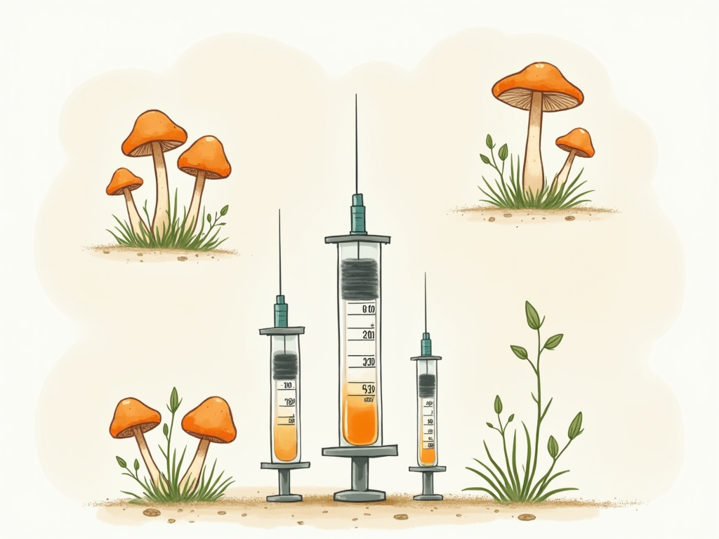 spore syringes watercolor